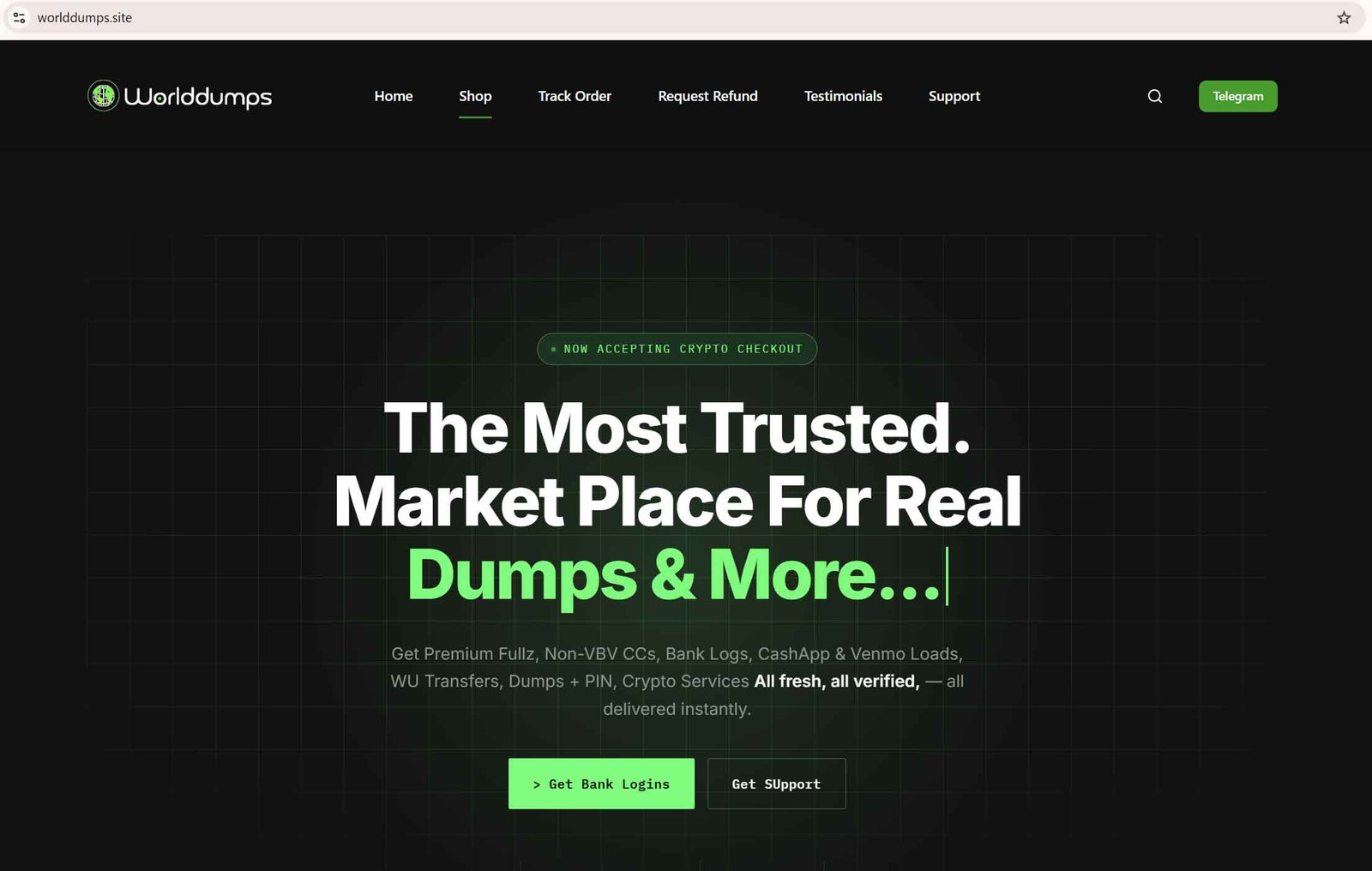 Trusted vendors for Non VBV Bins worlddumps.site and clonecards.store