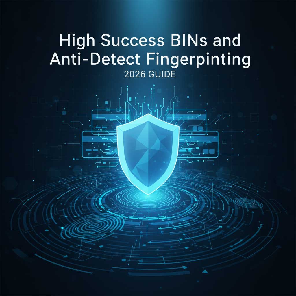 High Success BINs and Anti-Detect Fingerprinting Guide 2026 High success BINs and anti-detect fingerprinting guide 2026 featuring non VBV bins list and fingerprint configuration tips