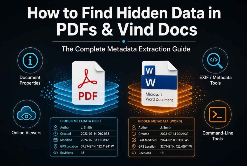 How to Find Hidden Data in PDFs & Word Docs: The Complete Metadata Extraction Guide How to Find Hidden Data in PDFs & Word Docs