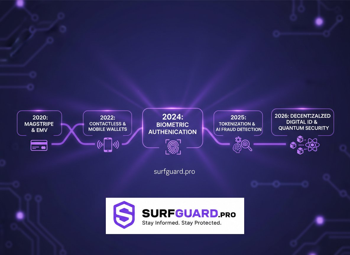 Timeline showing carding evolution 2020-2026