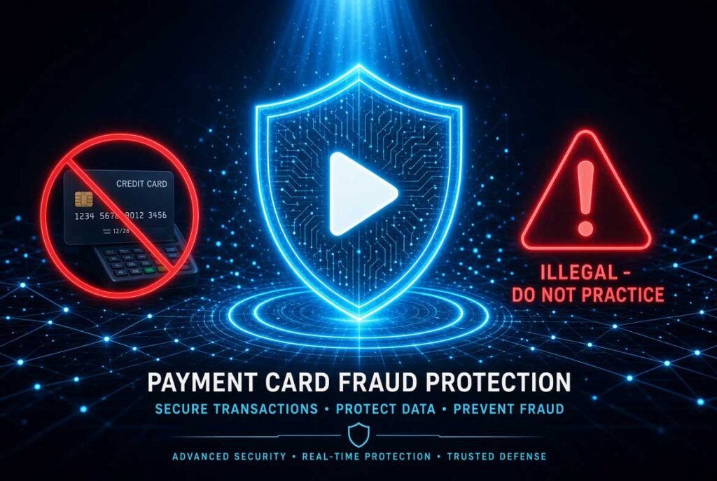 POS dump carding guide 2026 showing encoded card being swiped at a retail store terminal with merchandise and cash, step by step process from encoding to cash in hand