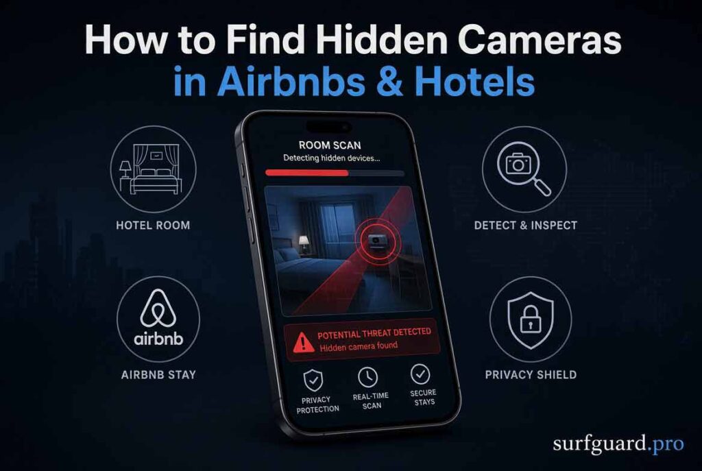 How to Find Hidden Cameras in Airbnbs & Hotels (3 Simple Steps) How to Find Hidden Cameras in Airbnbs & Hotels