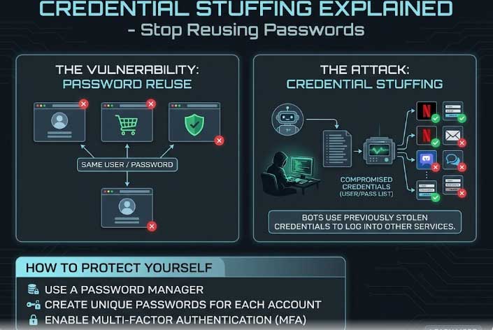 Stop Reusing Passwords: How Credential Stuffing Actually Works Stop reusing passwords how credential stuffing works guide 2026