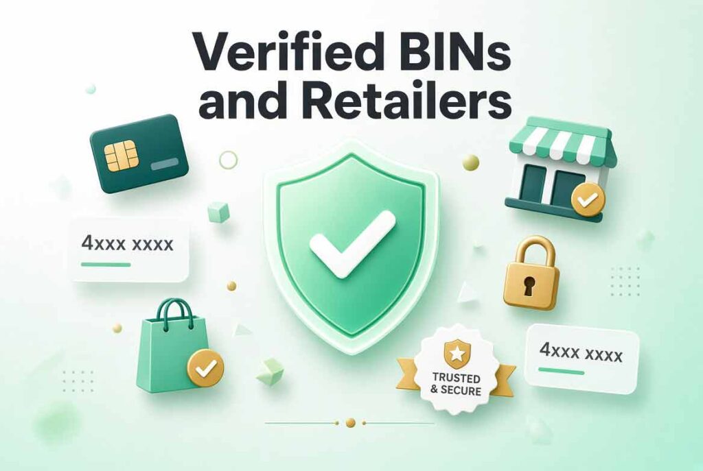 What Actually Works: CC Methods Paired With Verified BINs and Retailers (2026) Verified BINs and Retailers
